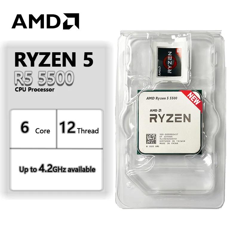 AMD Ryzen 5 5500 R5 5500 CPU  AM4, ǰ,  